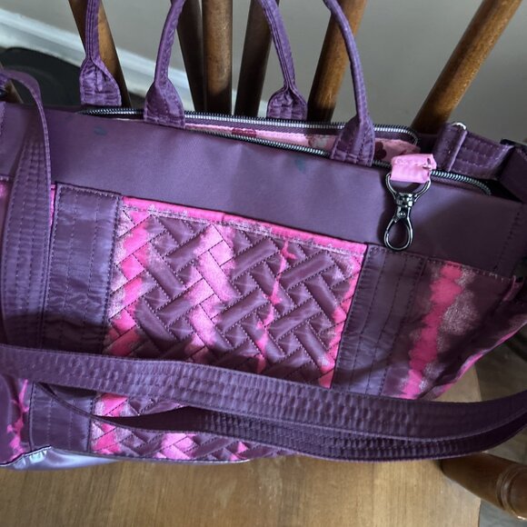 LUG Romper Carry-All Travel Tote Shoulder Bag Purple/Pink EUC - Picture 7 of 7